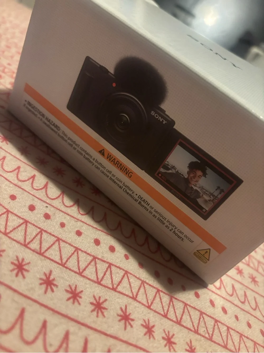 Sony White Box with Black Logo
